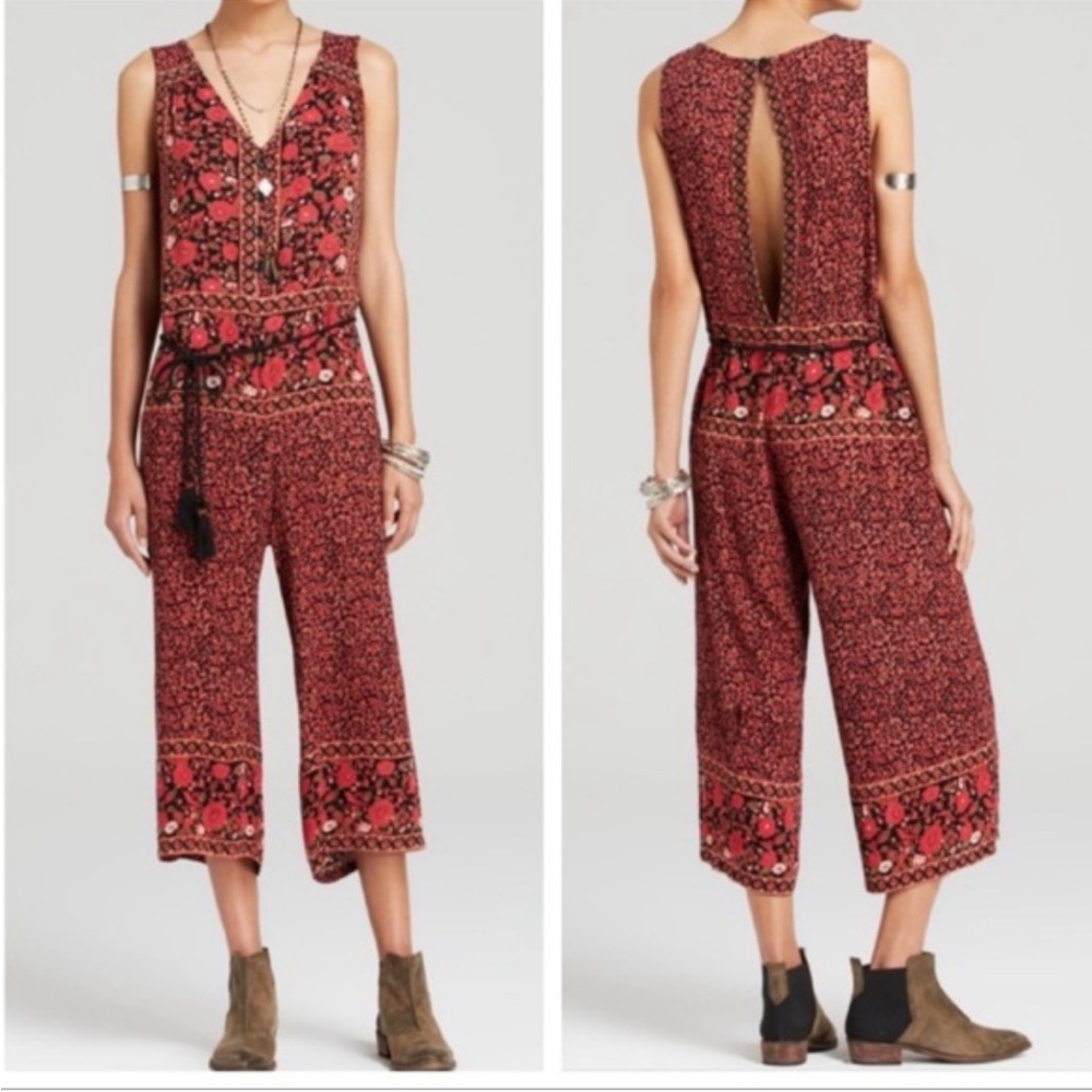Free People festival boho hippie jumpsuit romper XS